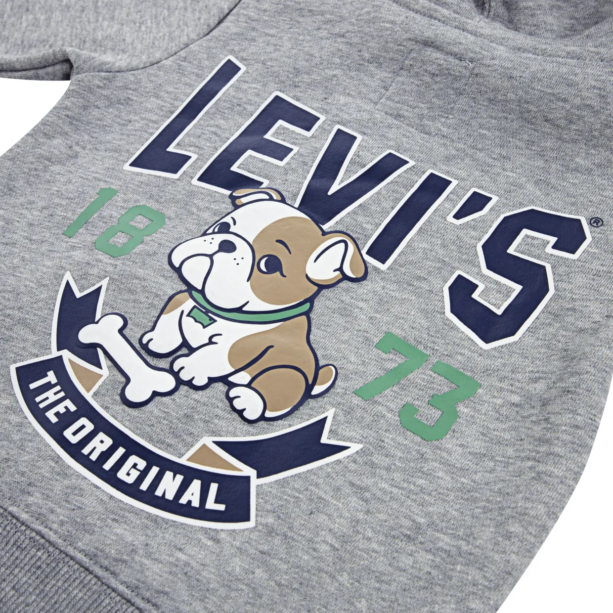 Dog Logo Bodysuit, Hoodie & Jeans Three-Piece Set 3-24 Months