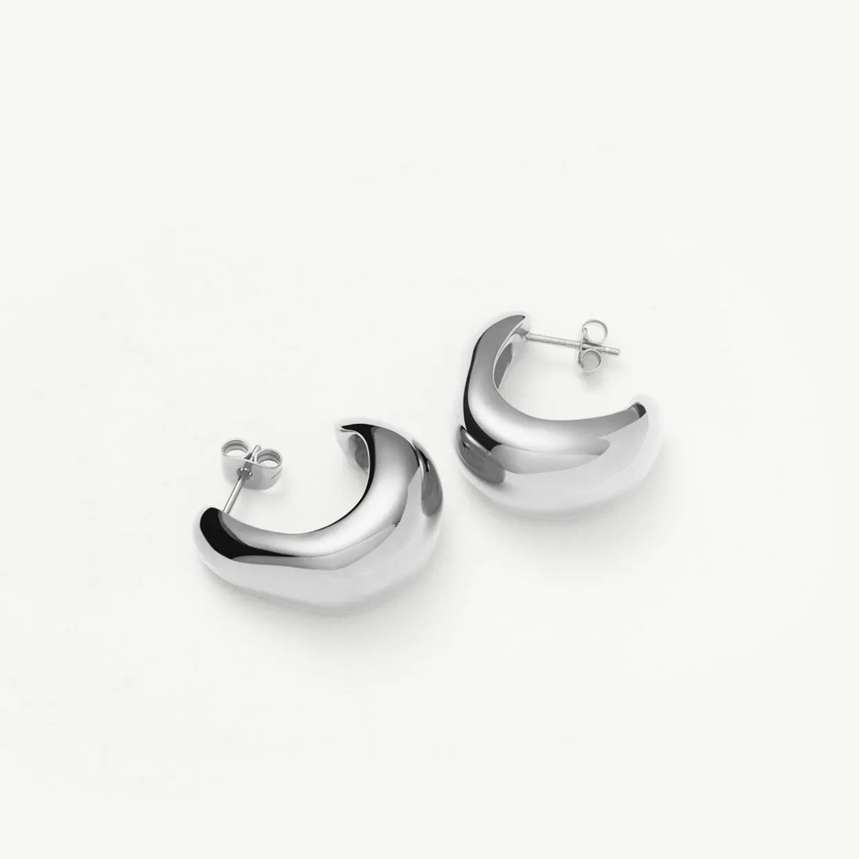 Dome Medium Hoop Earrings