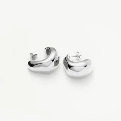 Dome Medium Hoop Earrings