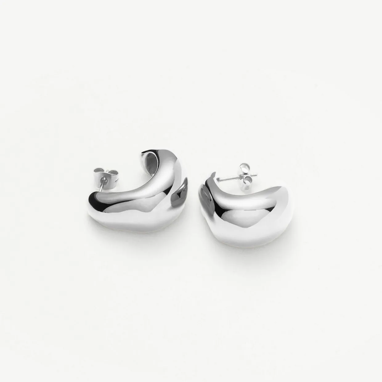 Dome Medium Hoop Earrings