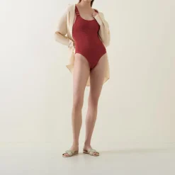Domino Tonal-Ring One-Piece Swimsuit