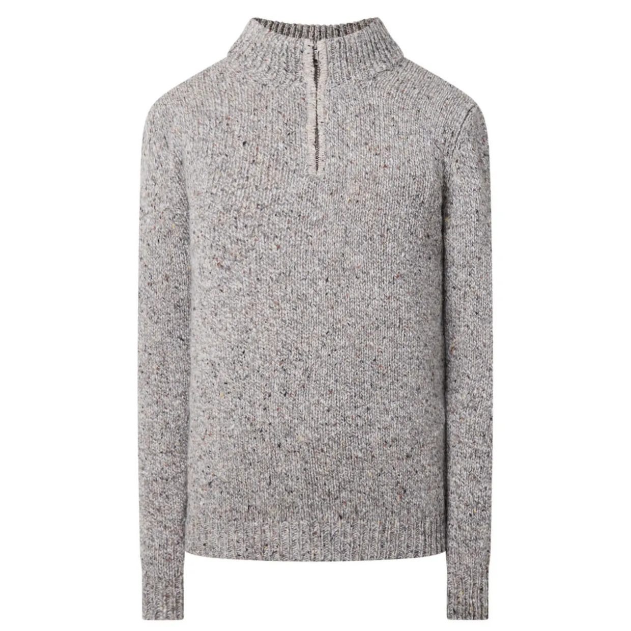 Donegal Fleck Half-Zip Sweater