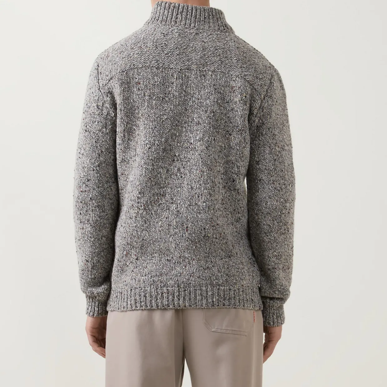 Donegal Fleck Half-Zip Sweater