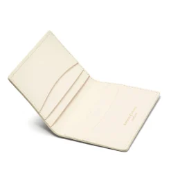 Double Fold Woven Leather Cardholder