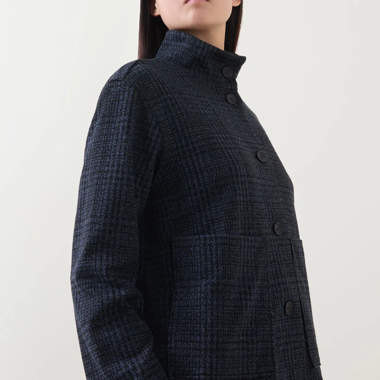 Double Pocket Check Jacket
