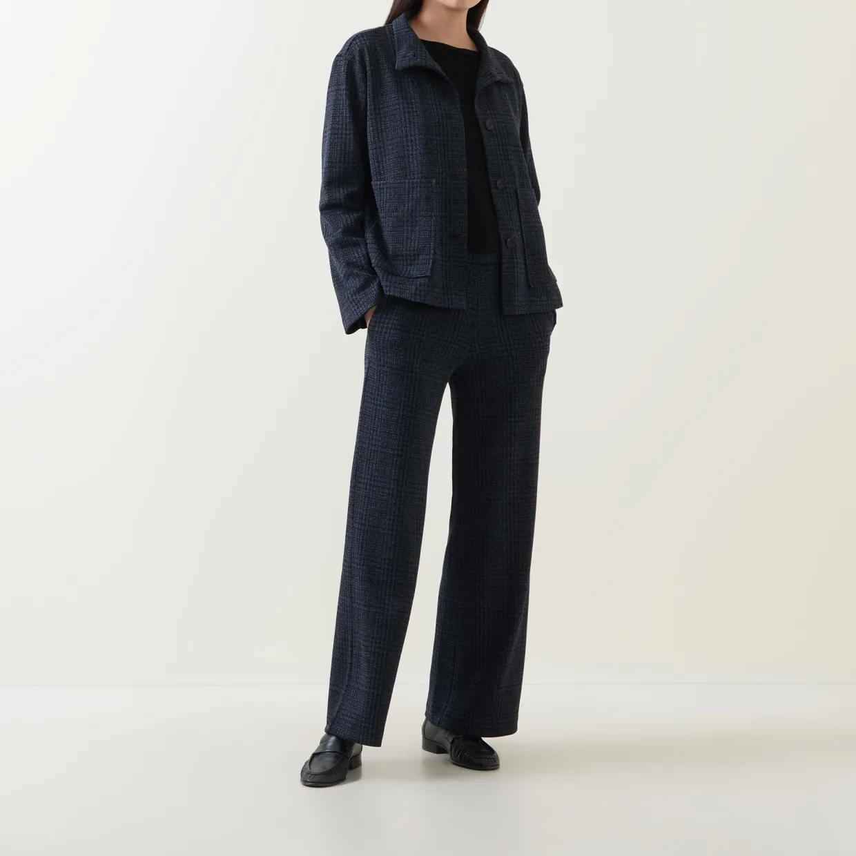 Double Pocket Check Jacket