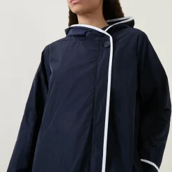 Double-Breasted Hooded Coat