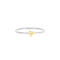 Double-Knot Hinged Bangle Bracelet