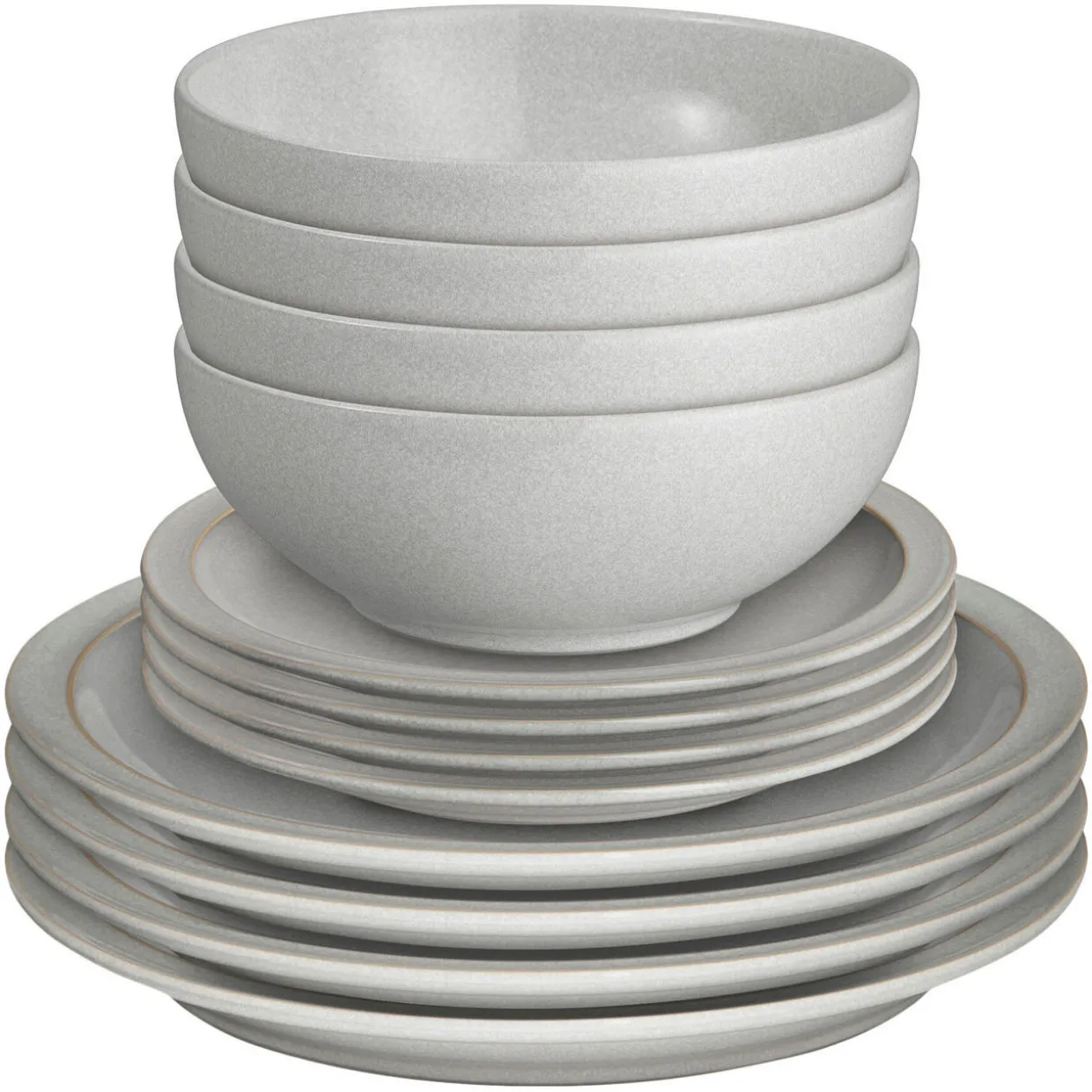 Dove Grey 12-Piece Tableware Set