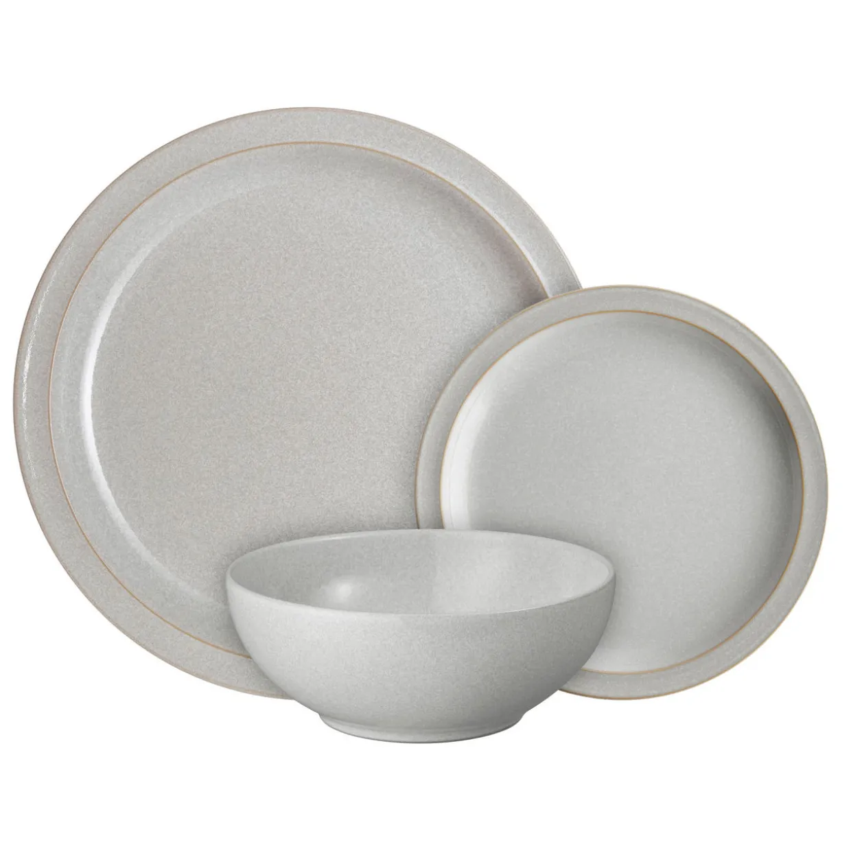 Dove Grey 12-Piece Tableware Set