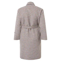Dovere Reversible Check Print Trench Coat
