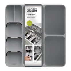 DrawerStoreâ„¢ Cutlery Organiser Grey