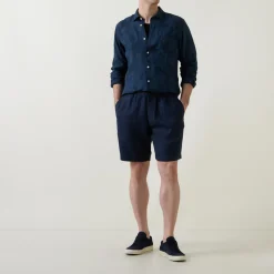 Drawstring Linen Shorts