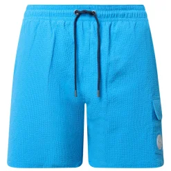 Drawstring Seersucker Swim Shorts