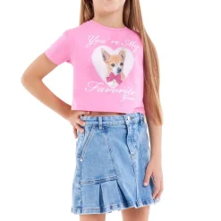 Drop Heart Logo Cropped T-Shirt