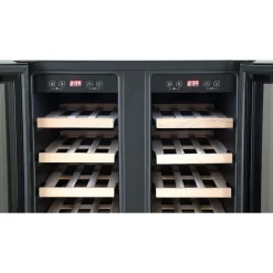 Dual Zone Wine Cooler 40 Bottles Black