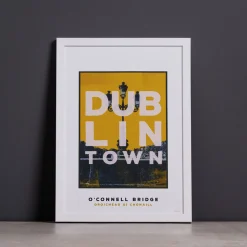 Dublin Town O'Connell Bridge Small Print
