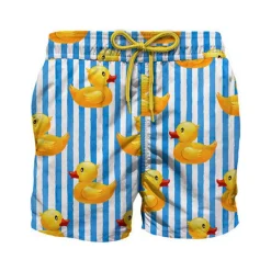 Ducky Striped Swim Shorts