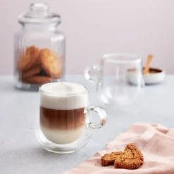 Duo Set of Two Latte Glasses 325ml