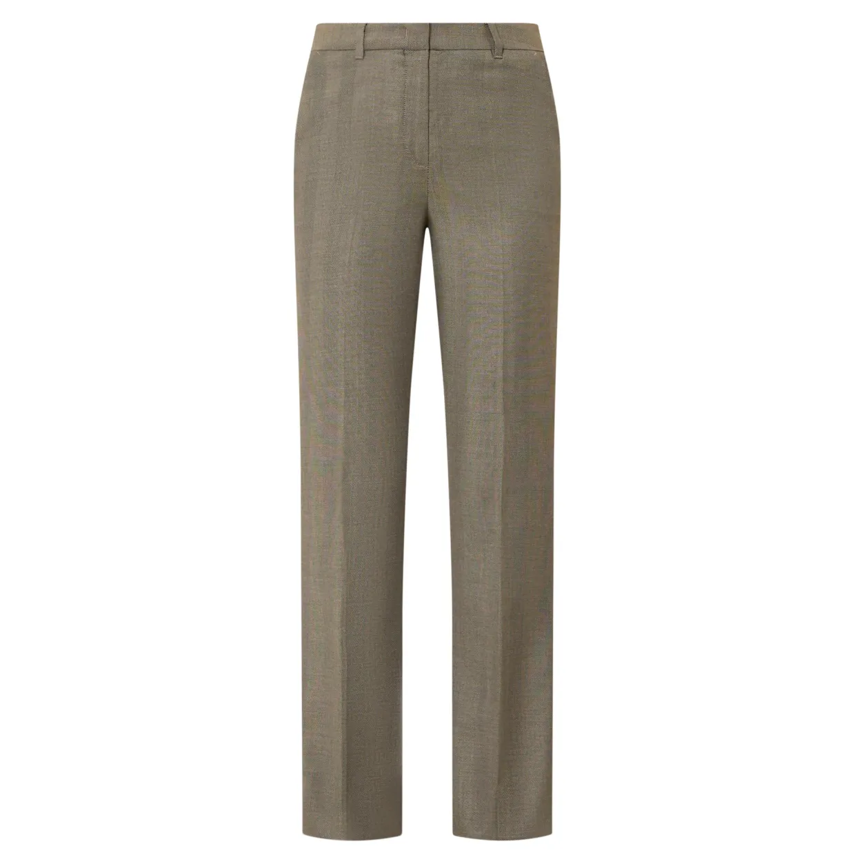 Edison Herringbone Straight Leg Trousers