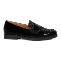 Elder Patent Leopard Loafers