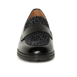 Elder Patent Leopard Loafers