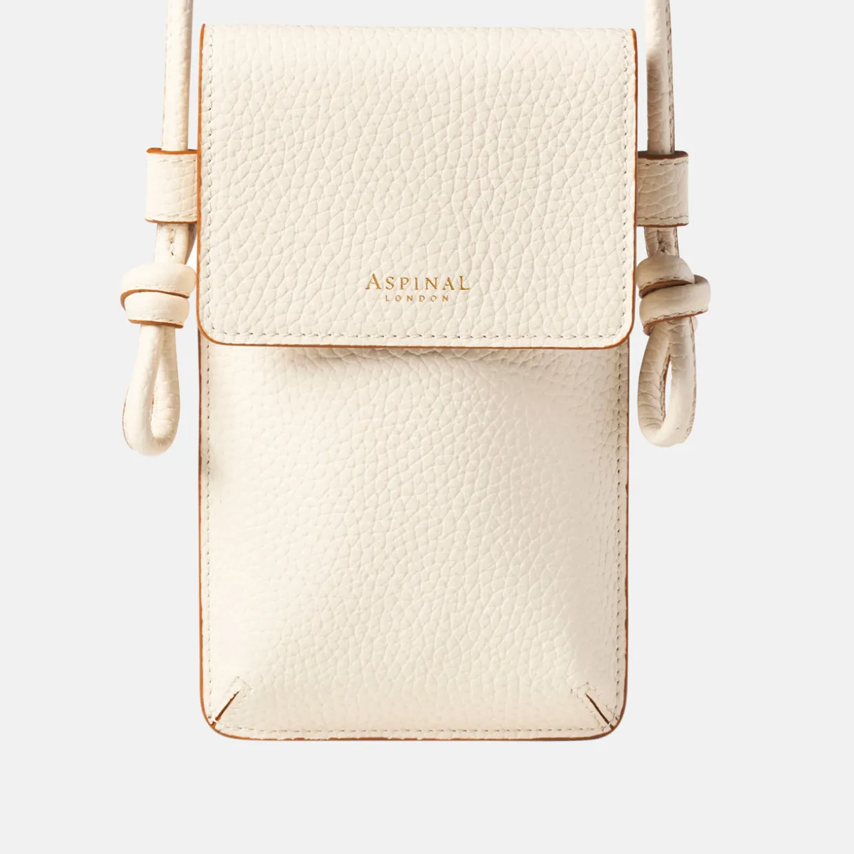 Ella Grained Leather Crossbody Phone Pouch