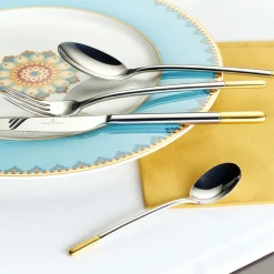 Ella 30-Piece Gold-Plated Cutlery Set