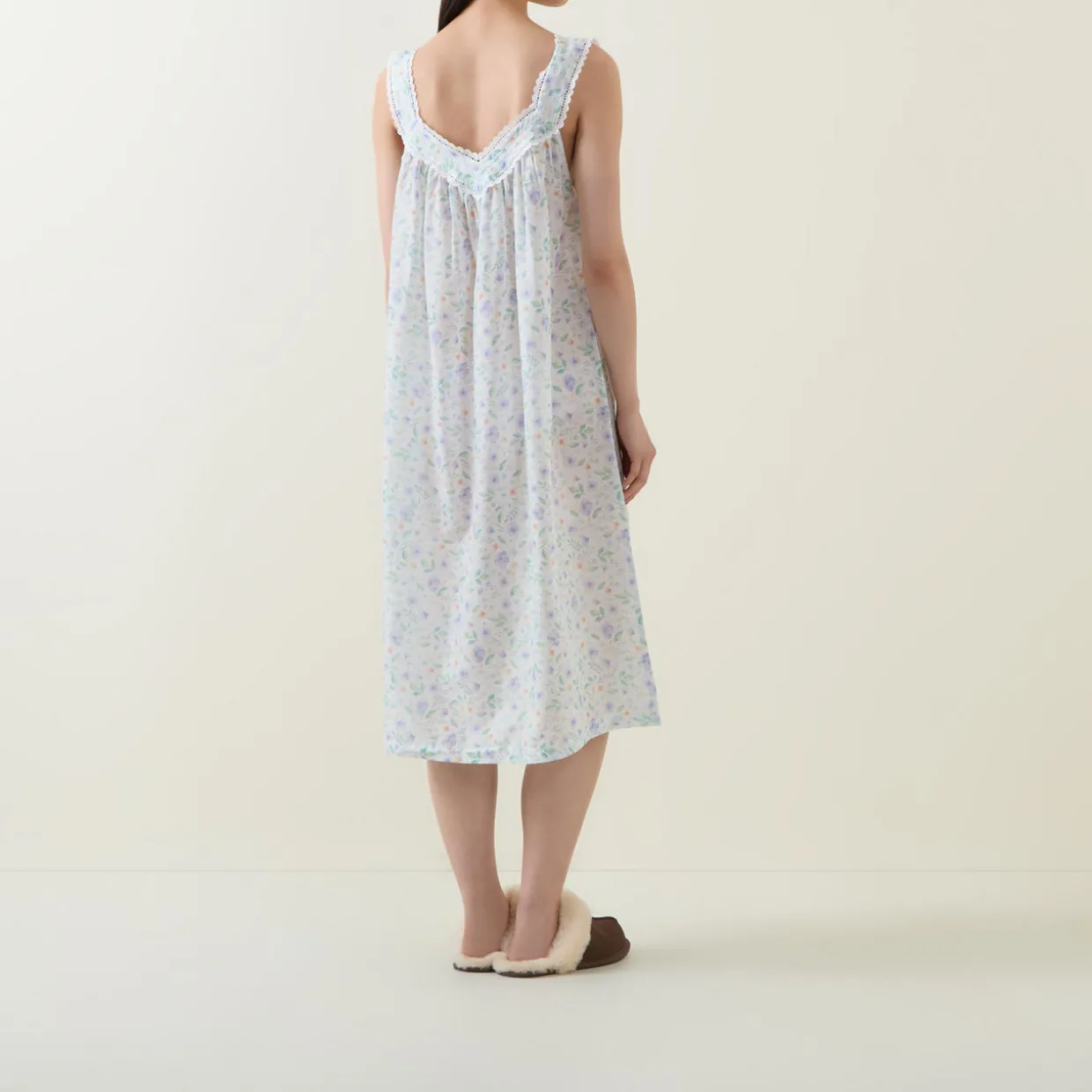 Elle Pansy Print Night Dress