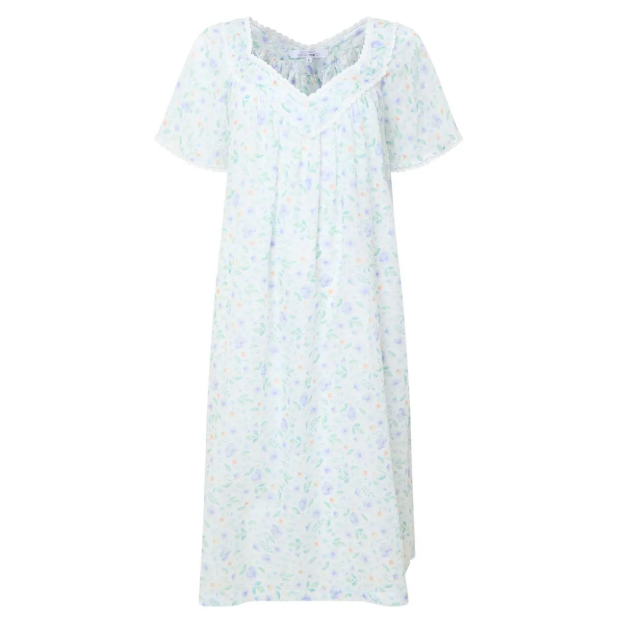 Elma Pansy Print Night Dress