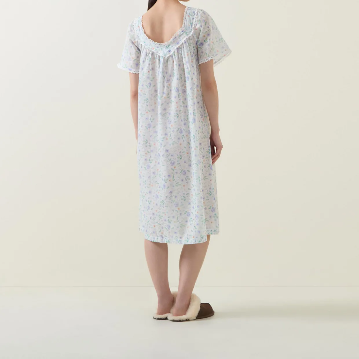 Elma Pansy Print Night Dress