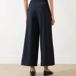 Elmo Cropped Wide Leg Trousers
