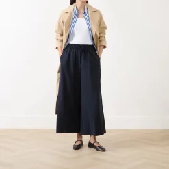 Elmo Cropped Wide Leg Trousers