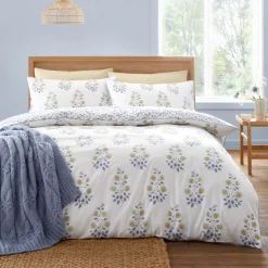 Eloise Floral Duvet Set Blue