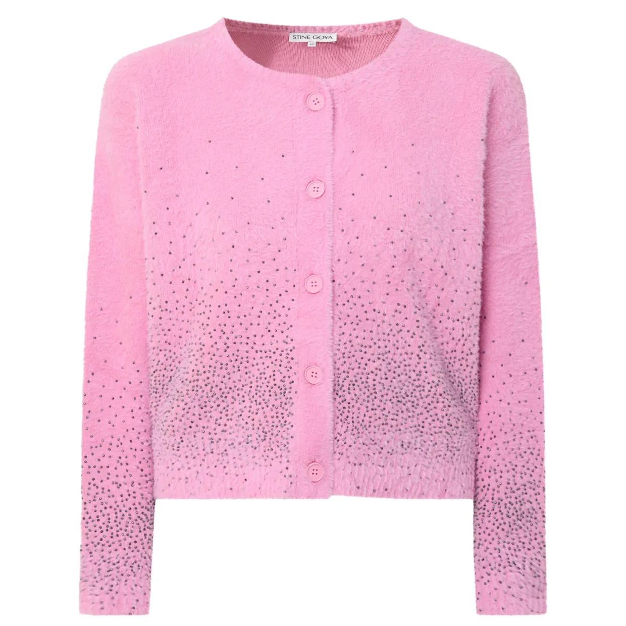 Embellished Fluffy Cardigan