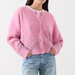 Embellished Fluffy Cardigan