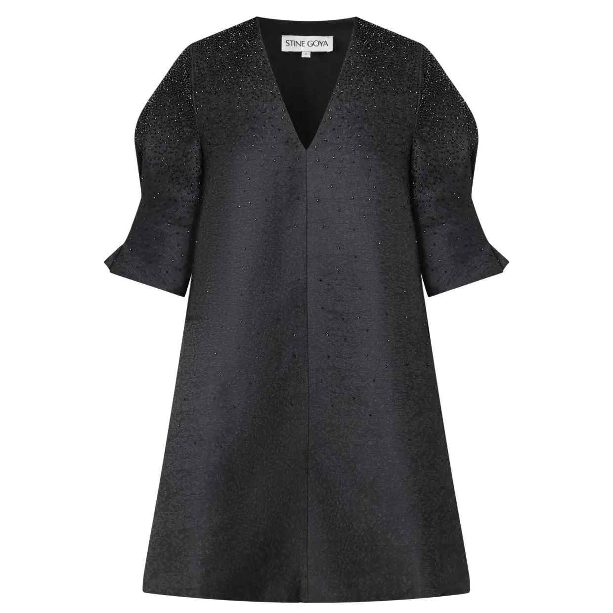 Embellished Jacquard Mini Dress