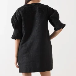 Embellished Jacquard Mini Dress