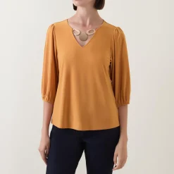 Embellished Solid Blouse