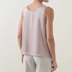 Embellished-Trim Tank Top