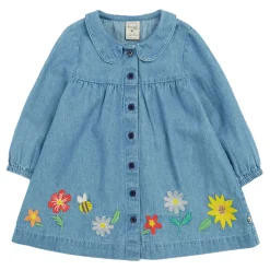Emma Floral Denim Dress