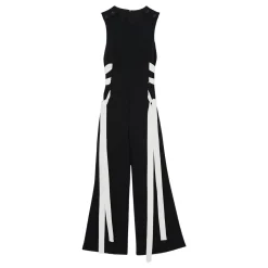 Emma Lace-Up Wide Leg Jumpsuit
