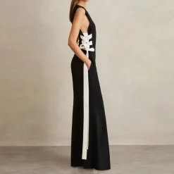 Emma Lace-Up Wide Leg Jumpsuit