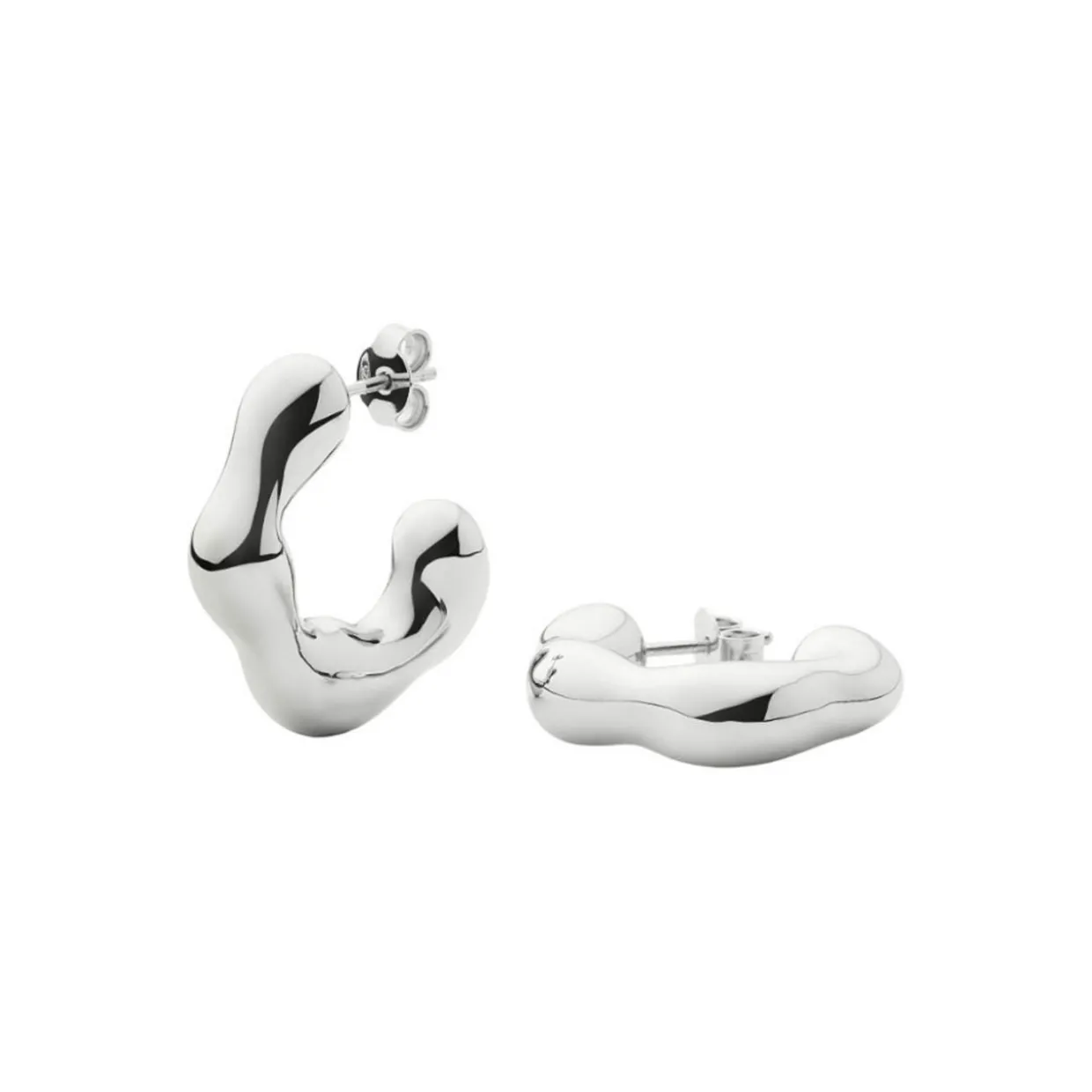 Eny Puffy Medium Hoop Earrings