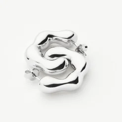 Eny Puffy Medium Hoop Earrings