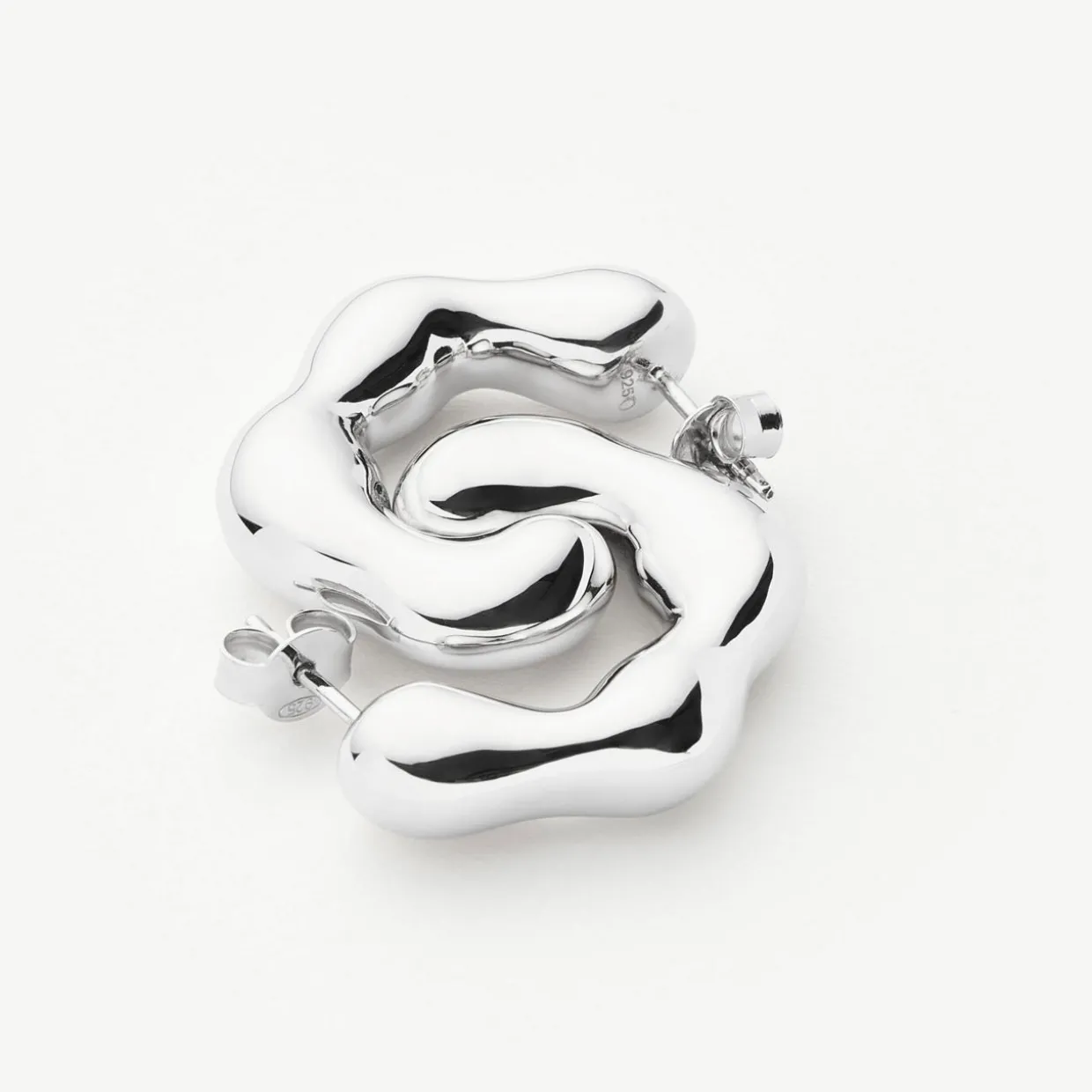 Eny Puffy Medium Hoop Earrings