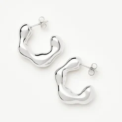 Eny Puffy Medium Hoop Earrings