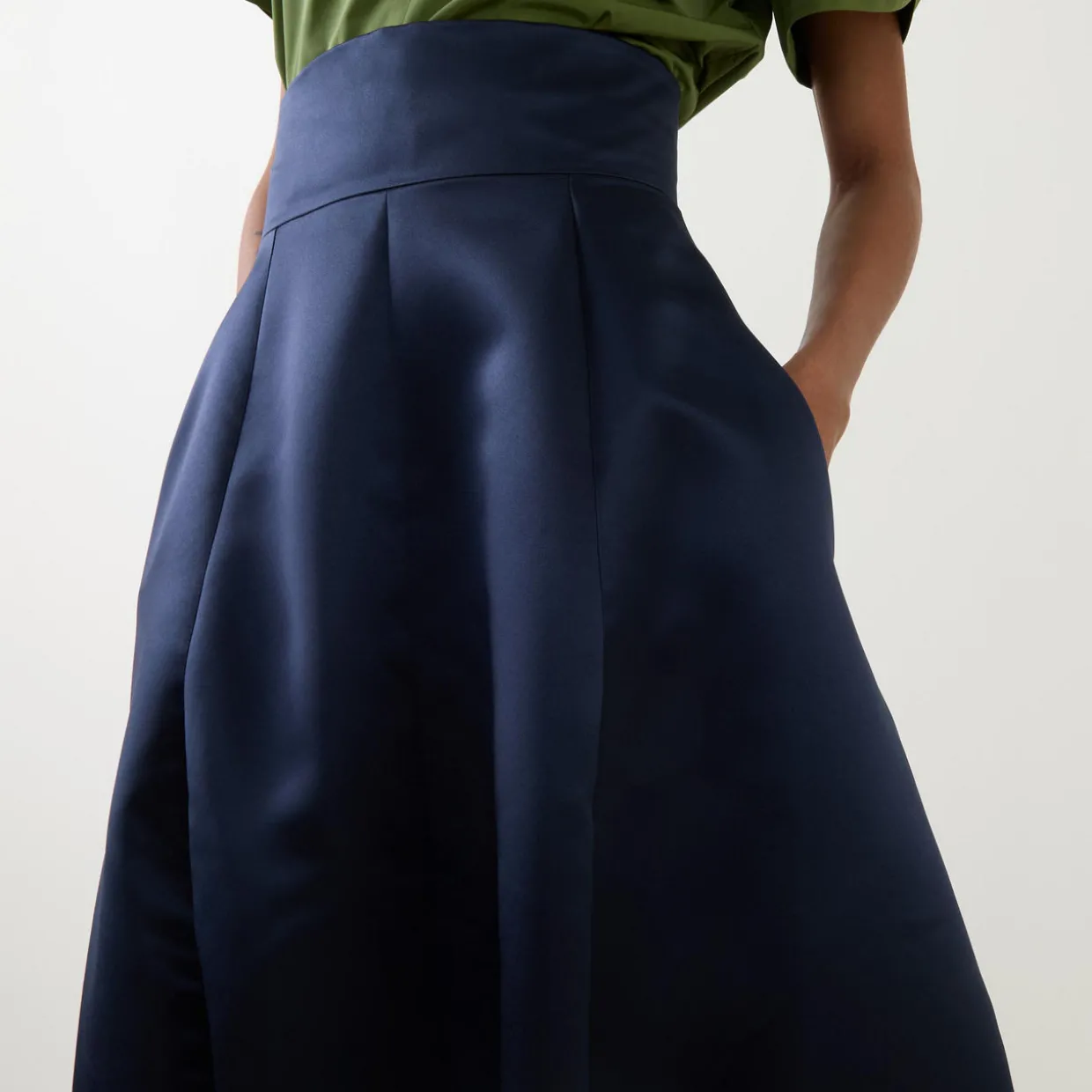 Erin High-Rise Tulip Flared Skirt