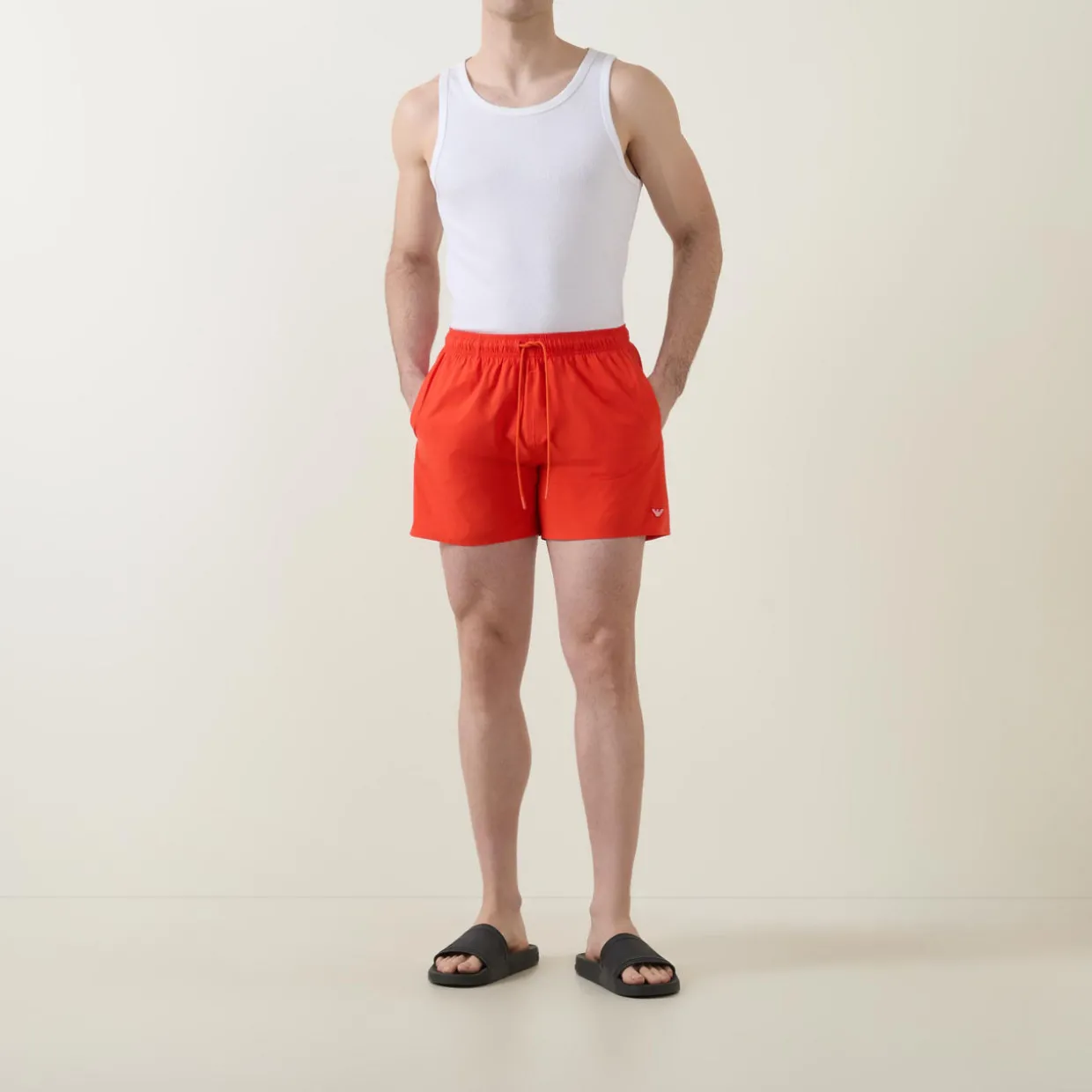 Essential Drawstring Logo Swim Shorts