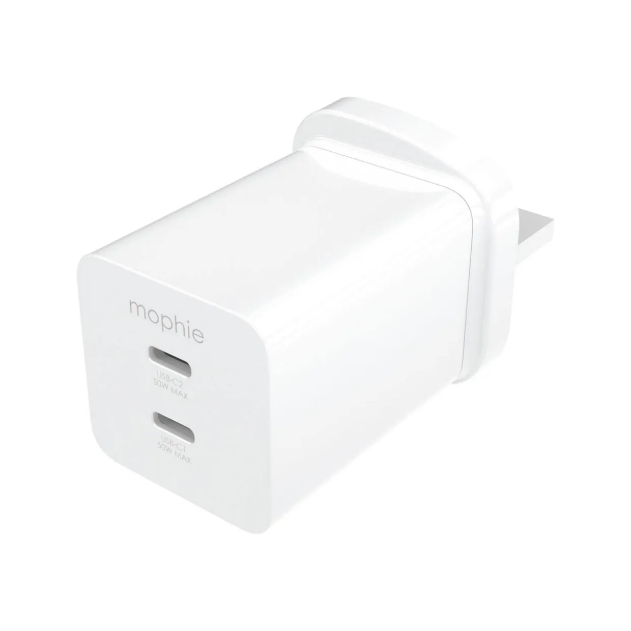 Essentials Duel USB-C 50w Plug White